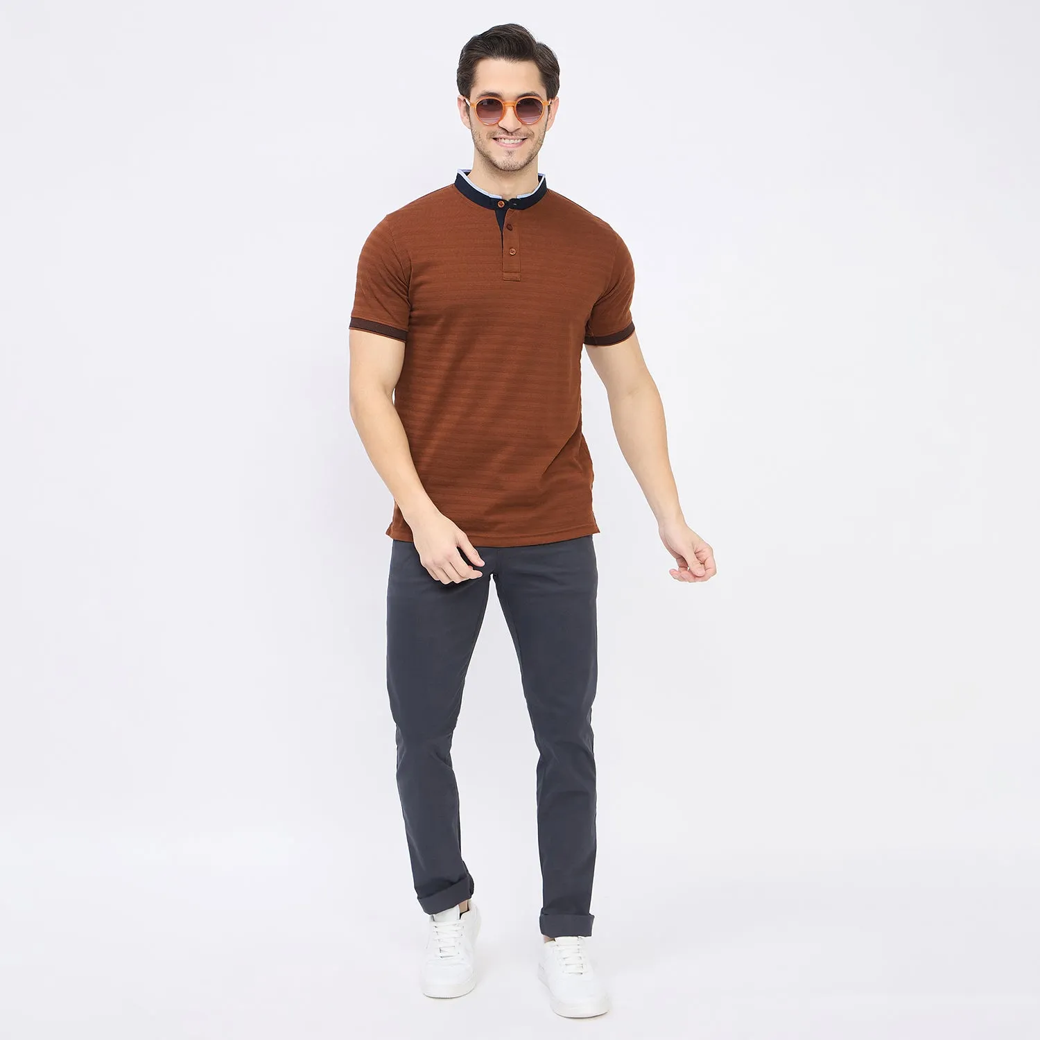 Duke Stardust Men Half Sleeve Cotton T-shirt (LF7264)