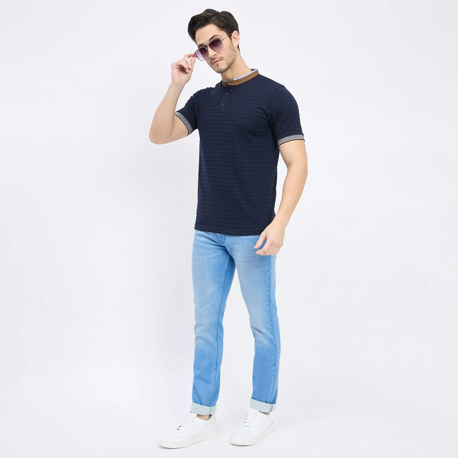 Duke Stardust Men Half Sleeve Cotton T-shirt (LF7264)