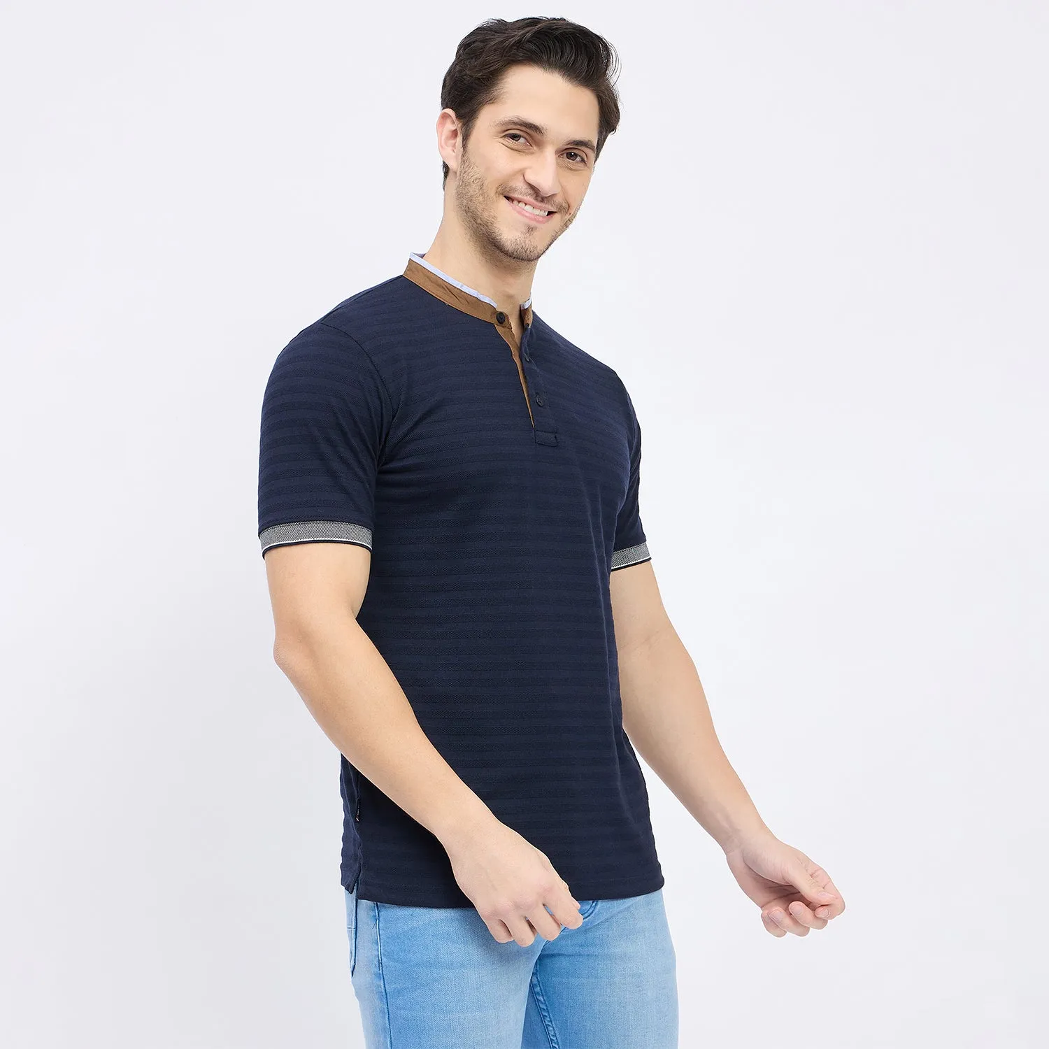 Duke Stardust Men Half Sleeve Cotton T-shirt (LF7264)