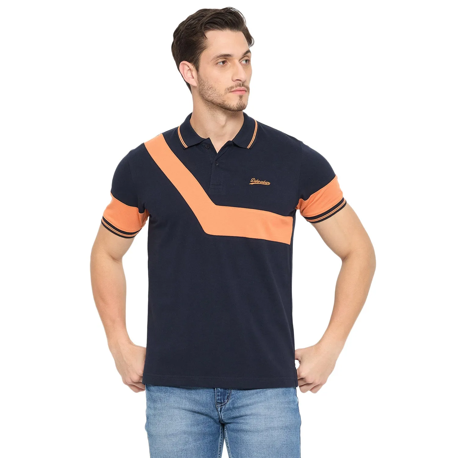 Duke Stardust Men Half Sleeve Cotton T-shirt (LF7287)
