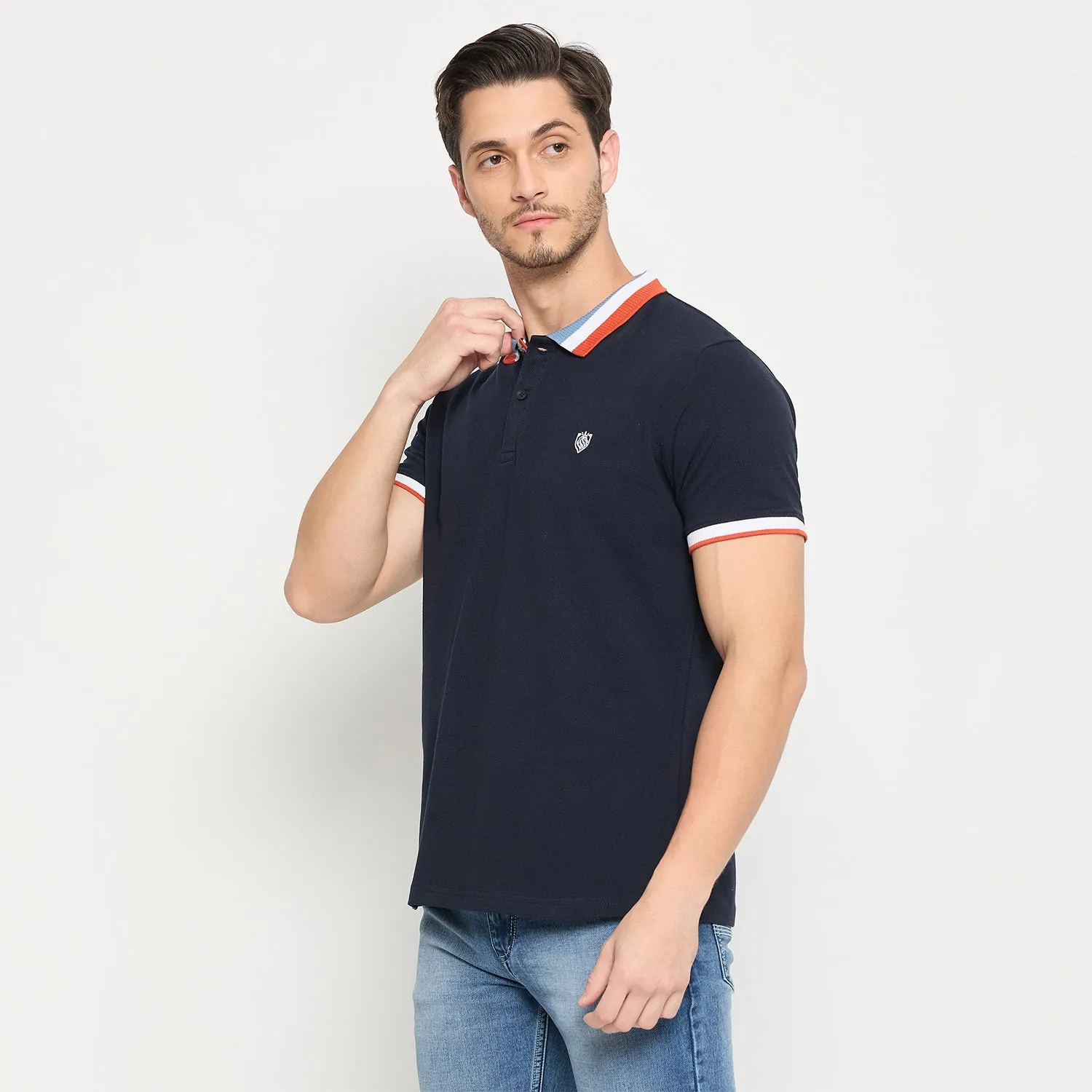 Duke Stardust Men Half Sleeve Cotton T-shirt (LF7292)