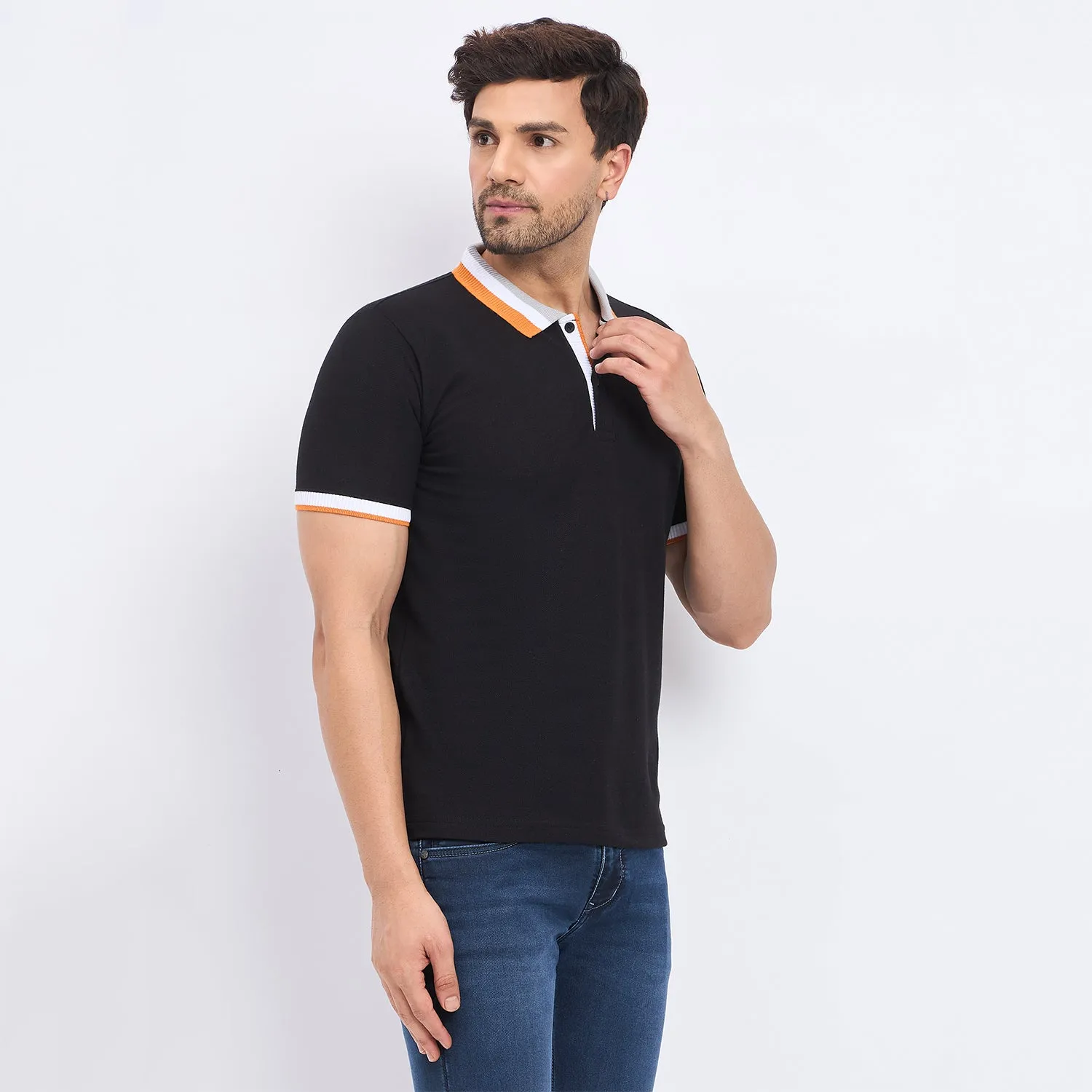 Duke Stardust Men Half Sleeve Cotton T-shirt (LF7292)