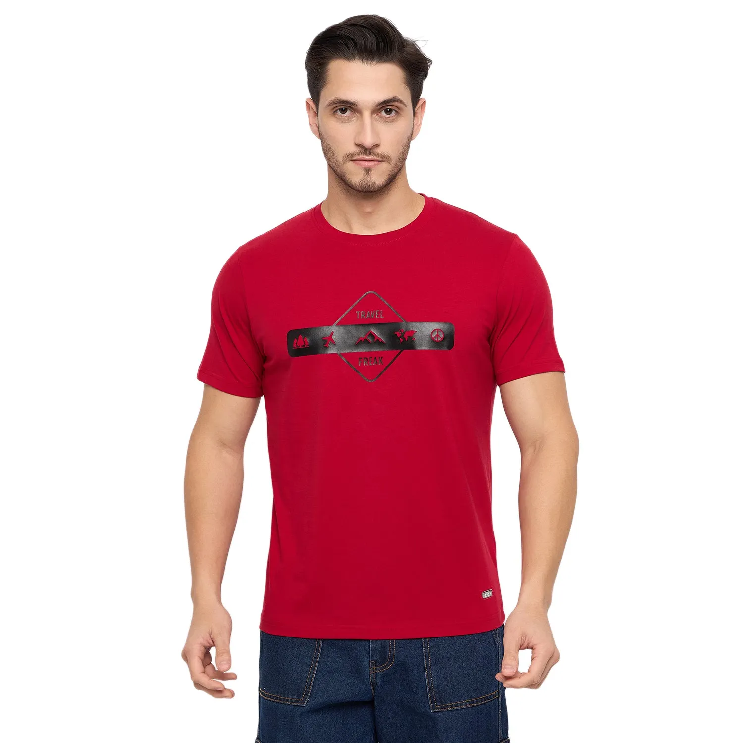 Duke Stardust Men Half Sleeve Cotton T-shirt (LF7296)