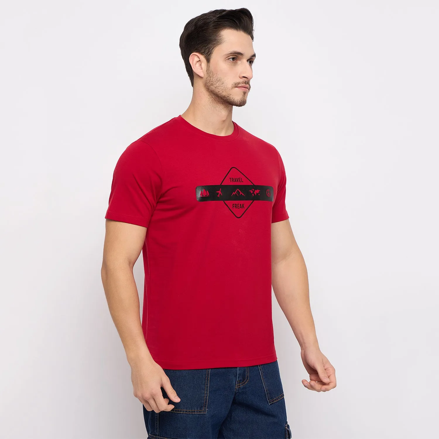Duke Stardust Men Half Sleeve Cotton T-shirt (LF7296)