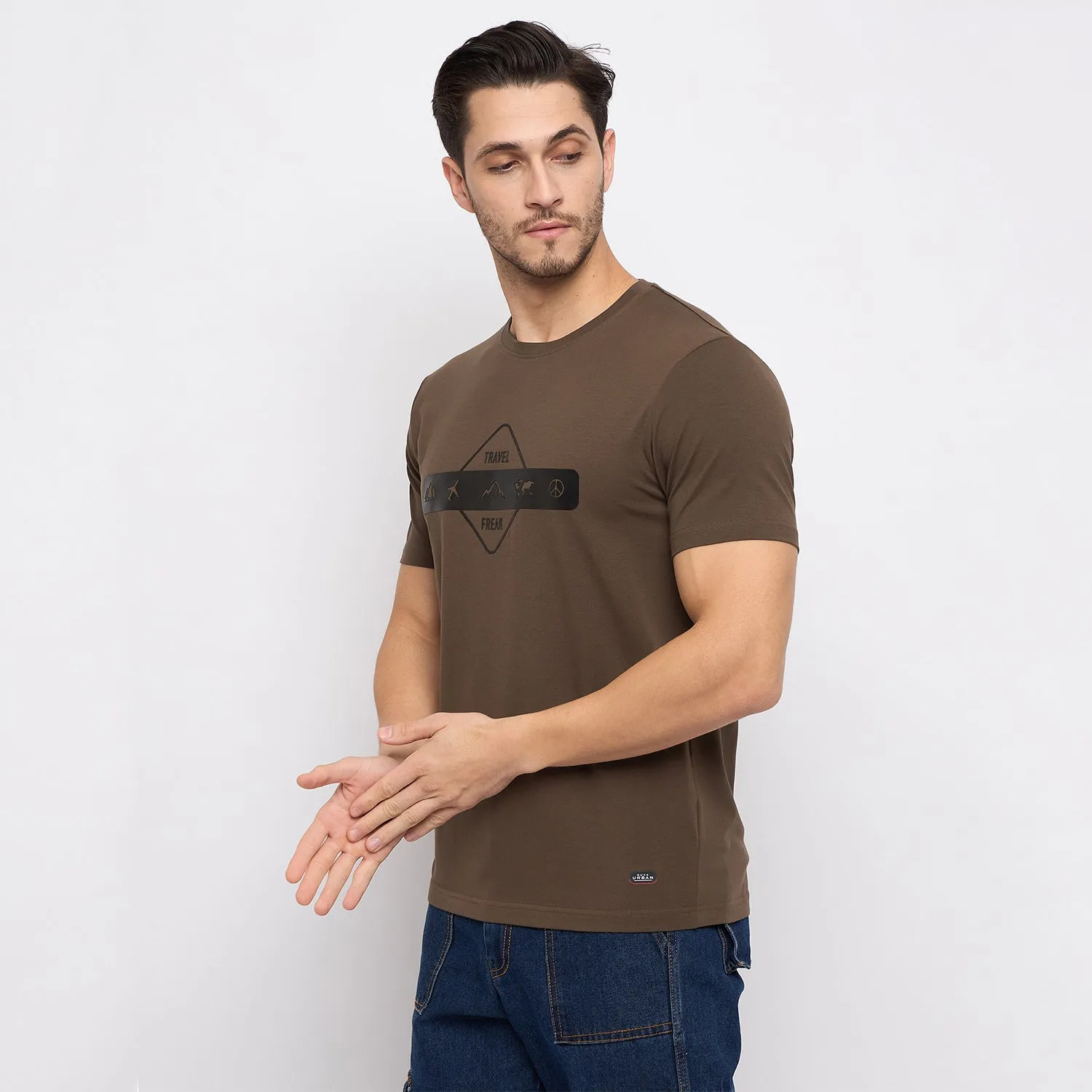 Duke Stardust Men Half Sleeve Cotton T-shirt (LF7296)