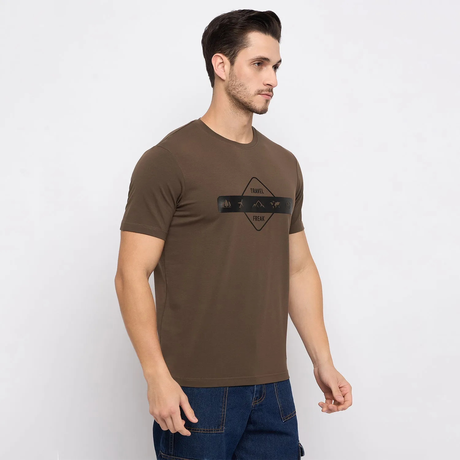 Duke Stardust Men Half Sleeve Cotton T-shirt (LF7296)