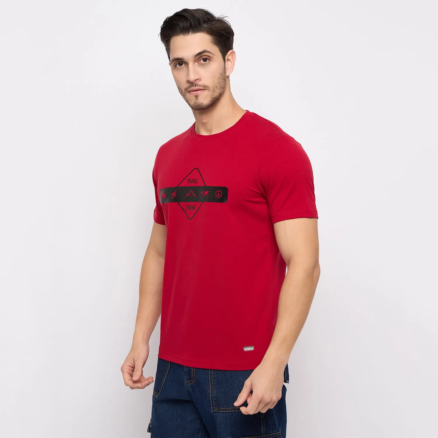 Duke Stardust Men Half Sleeve Cotton T-shirt (LF7296)