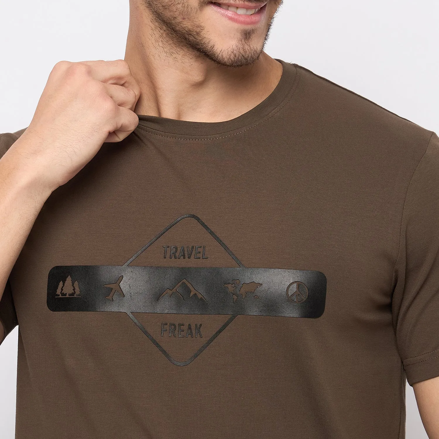 Duke Stardust Men Half Sleeve Cotton T-shirt (LF7296)