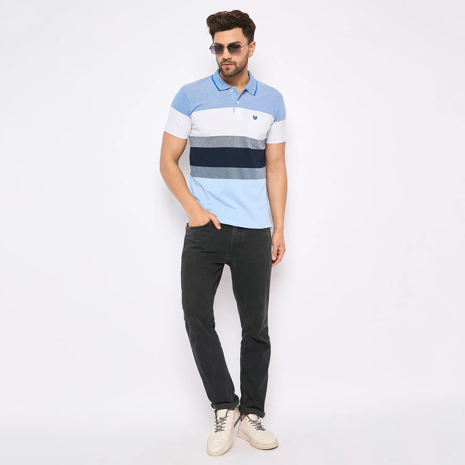Duke Stardust Men Half Sleeve Cotton T-shirt (MLF1127)