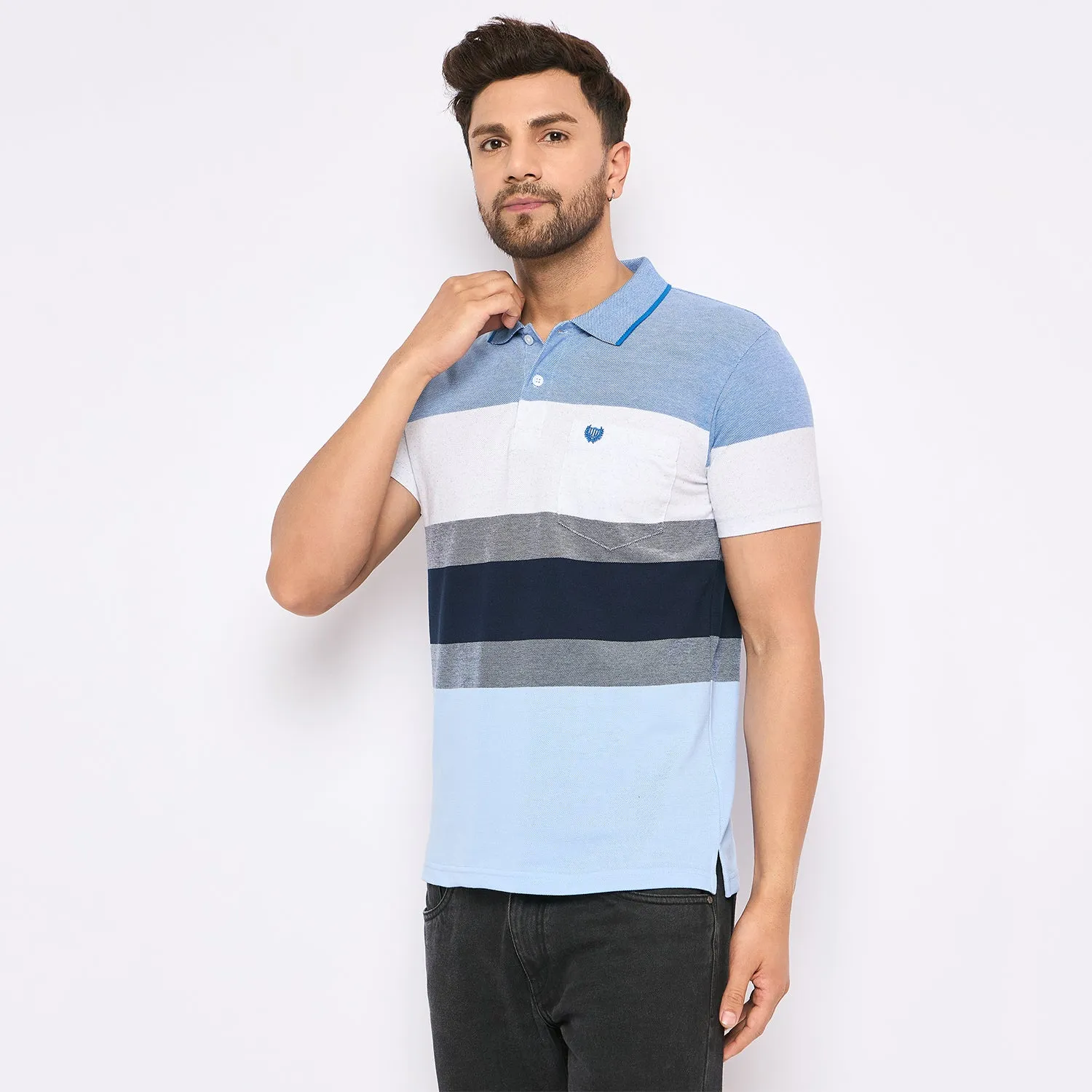 Duke Stardust Men Half Sleeve Cotton T-shirt (MLF1127)