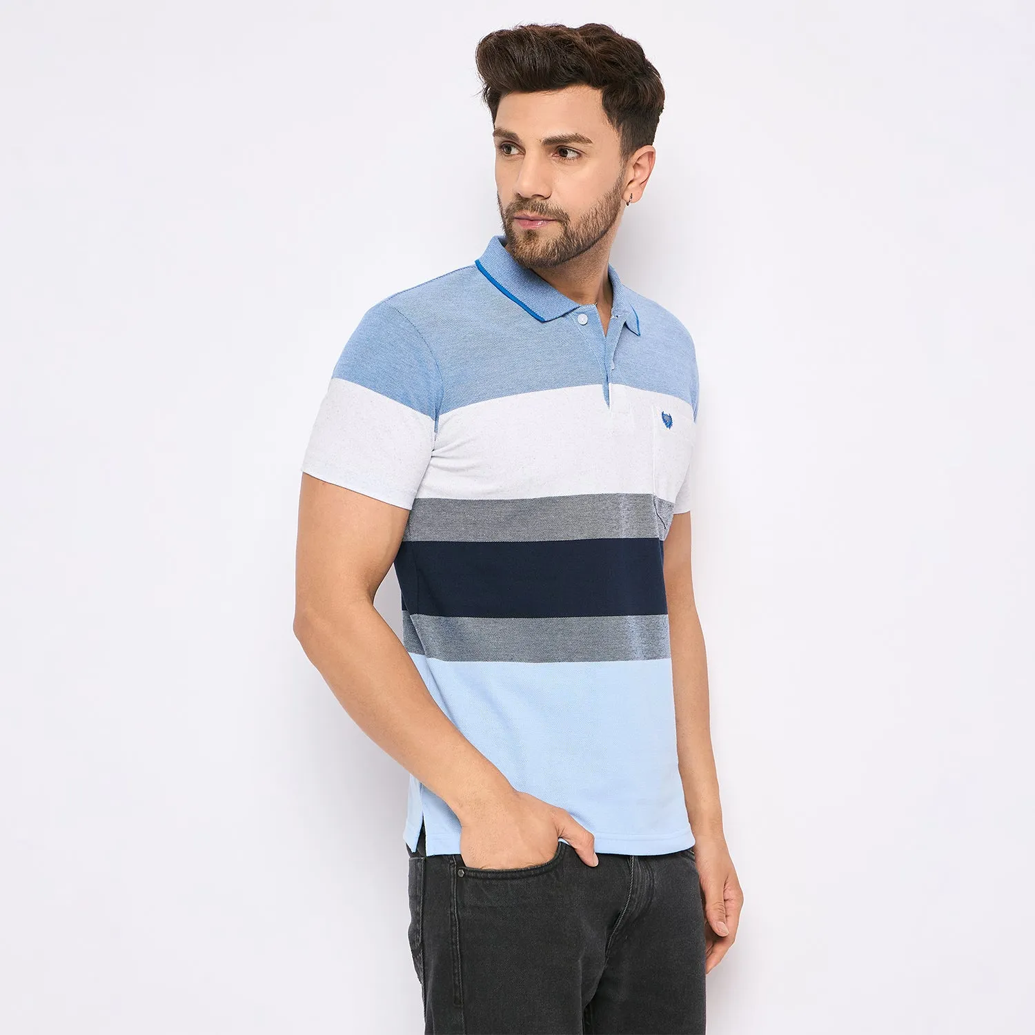 Duke Stardust Men Half Sleeve Cotton T-shirt (MLF1127)