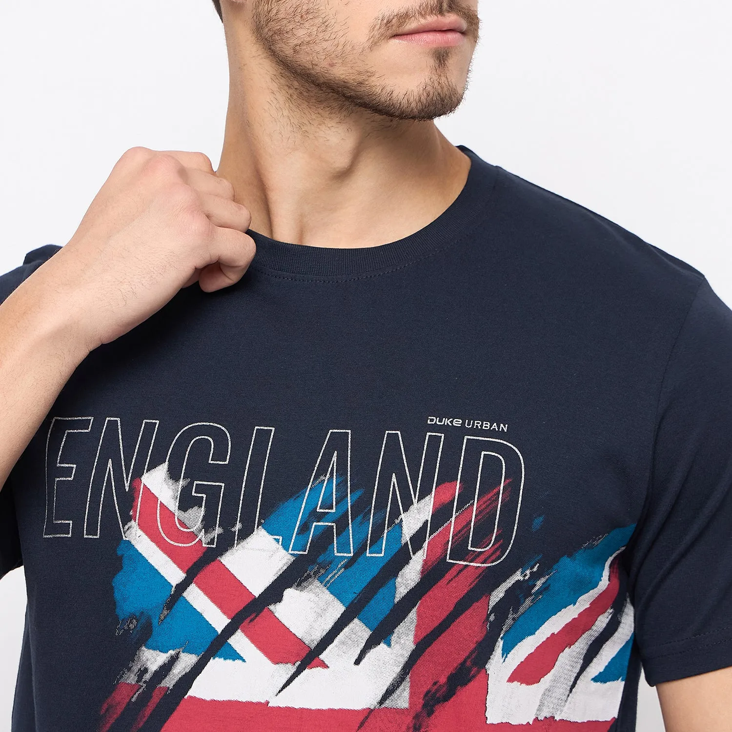 Duke Stardust Men Half Sleeve Cotton T-Shirt (MLF7223)