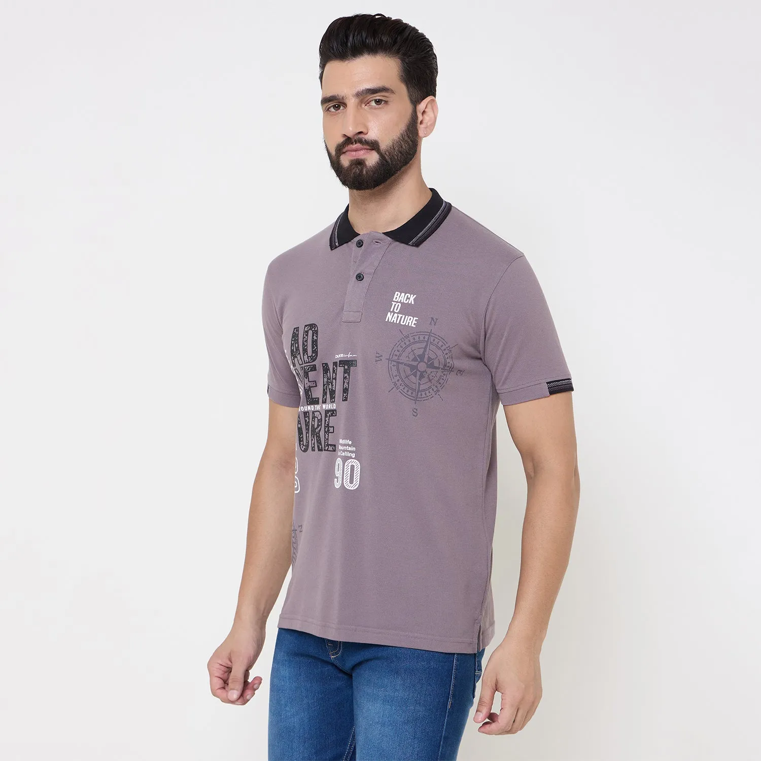 Duke Stardust Men Half Sleeve Cotton Tshirt (LF7150)