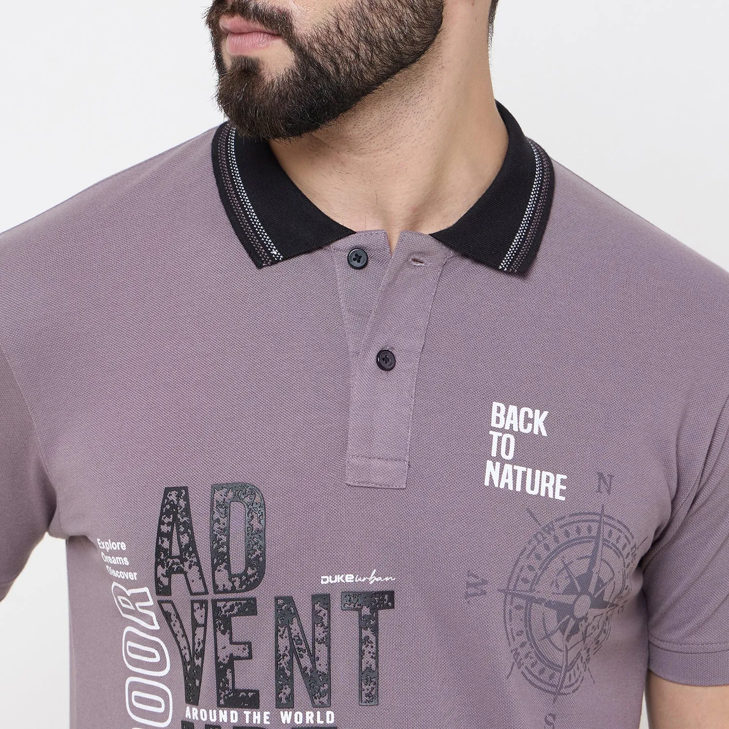 Duke Stardust Men Half Sleeve Cotton Tshirt (LF7150)