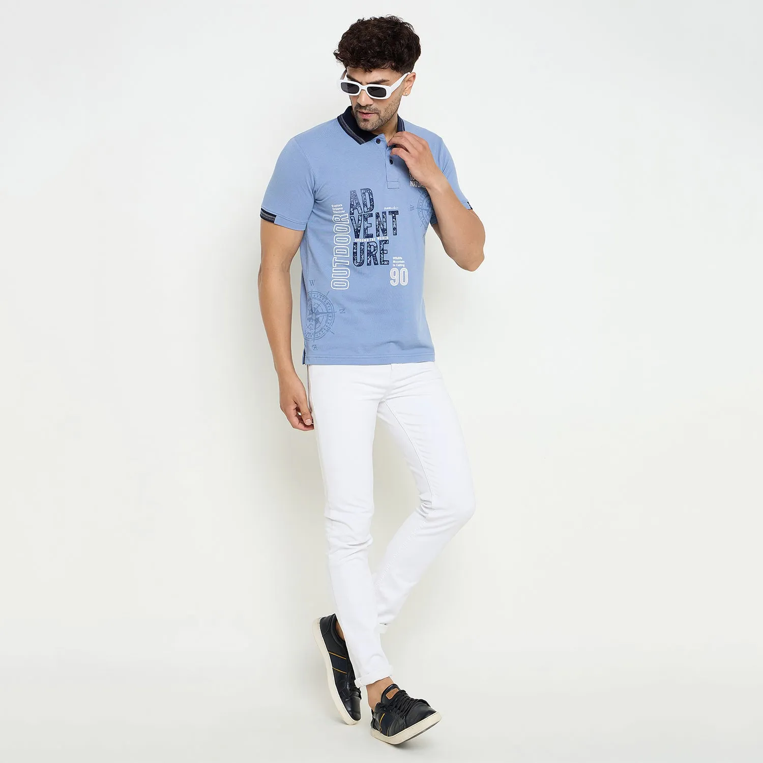 Duke Stardust Men Half Sleeve Cotton Tshirt (LF7150)