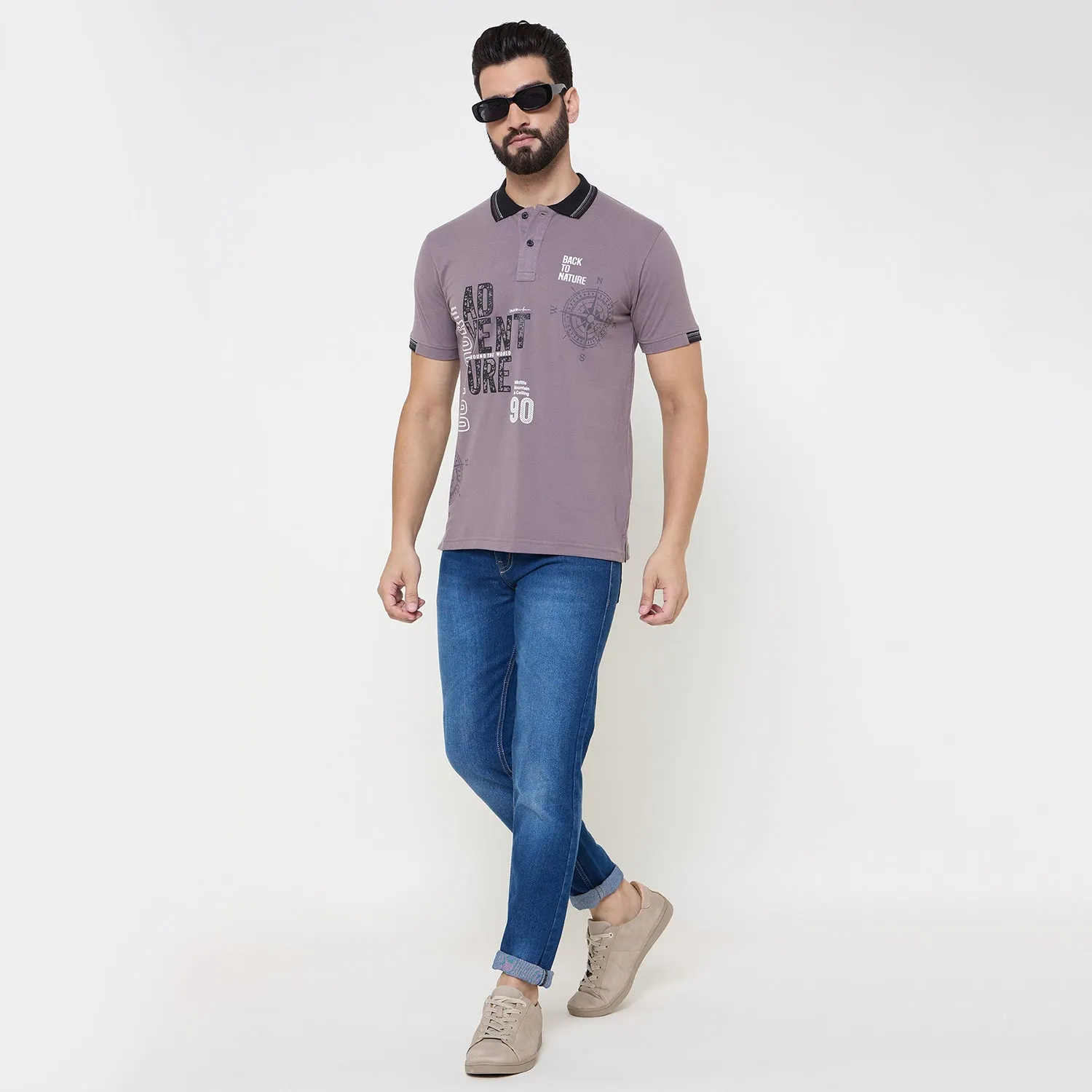 Duke Stardust Men Half Sleeve Cotton Tshirt (LF7150)