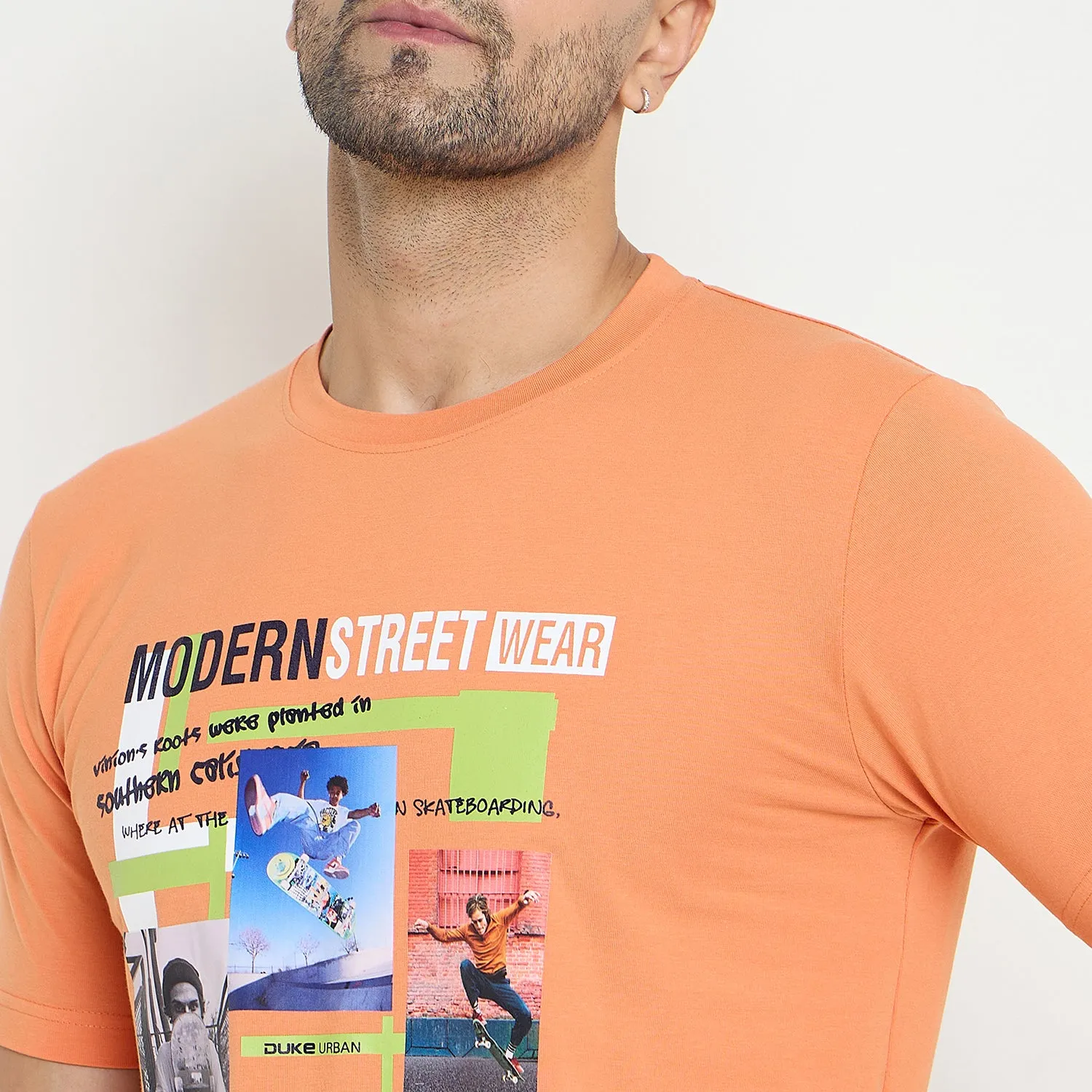 Duke Stardust Men Half Sleeve Cotton Tshirt (LF7219)