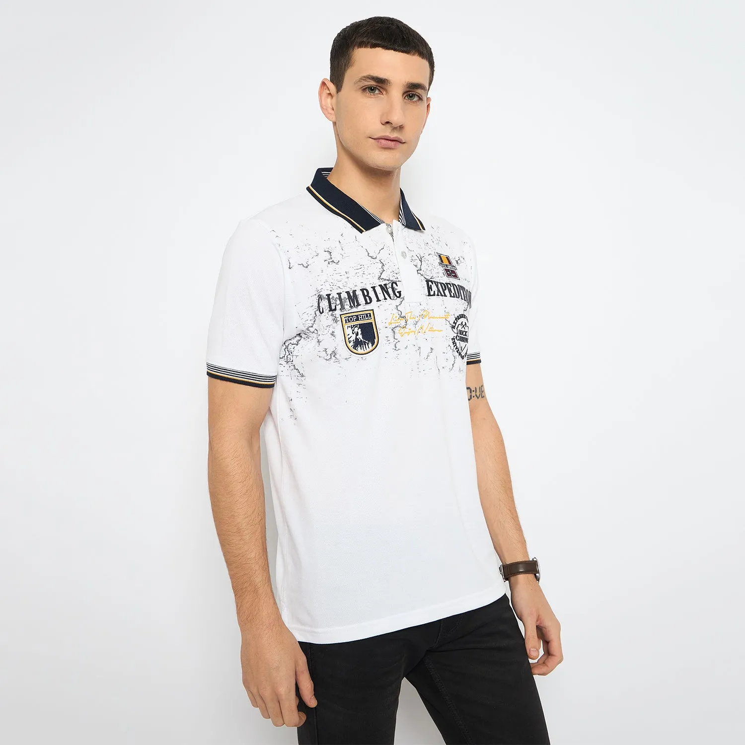Duke Stardust Men Half Sleeve Cotton Tshirt (LF7229)