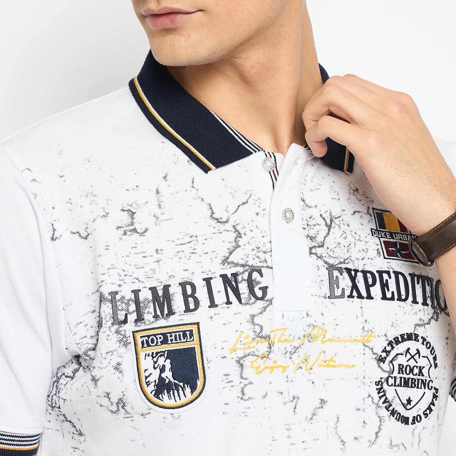 Duke Stardust Men Half Sleeve Cotton Tshirt (LF7229)