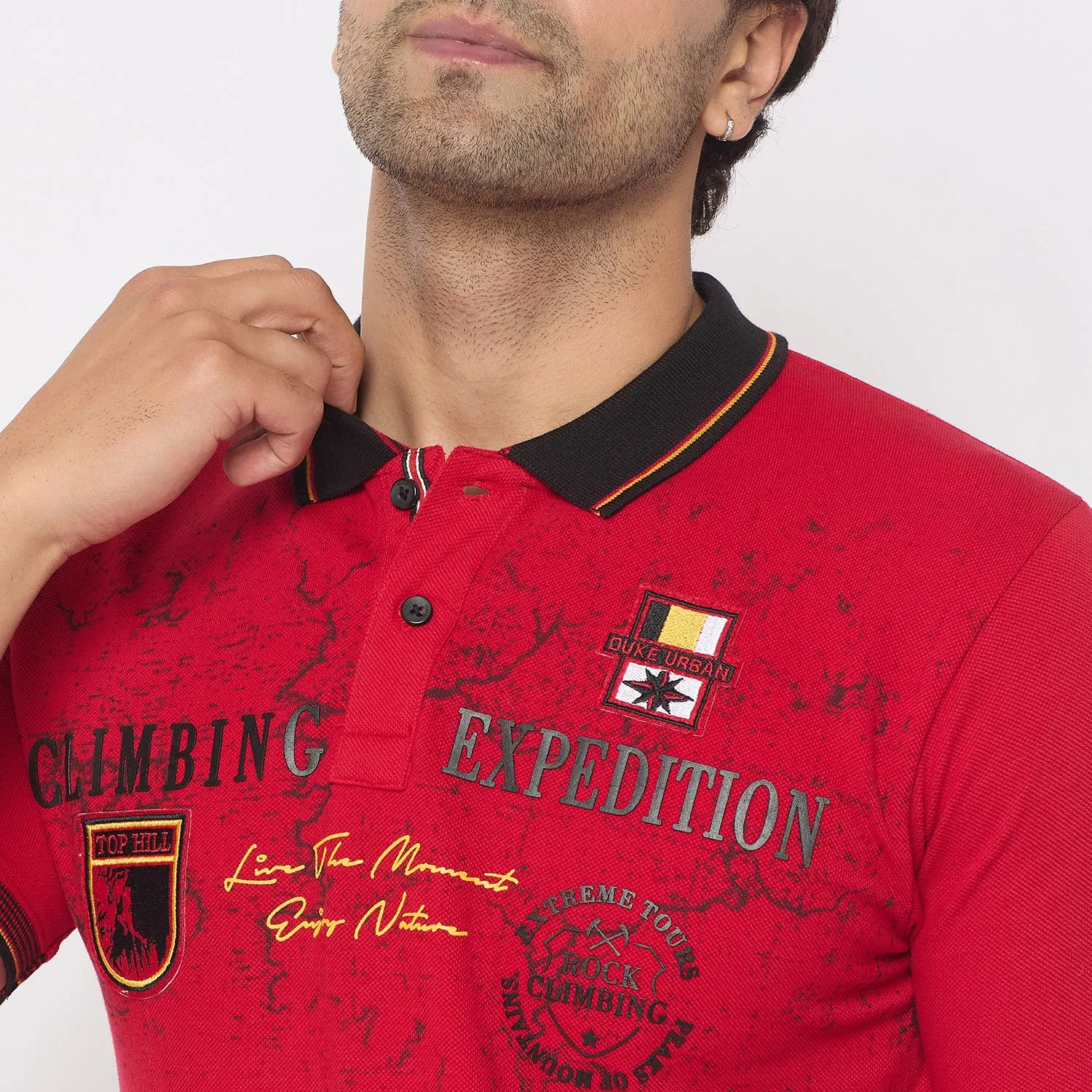 Duke Stardust Men Half Sleeve Cotton Tshirt (LF7229)