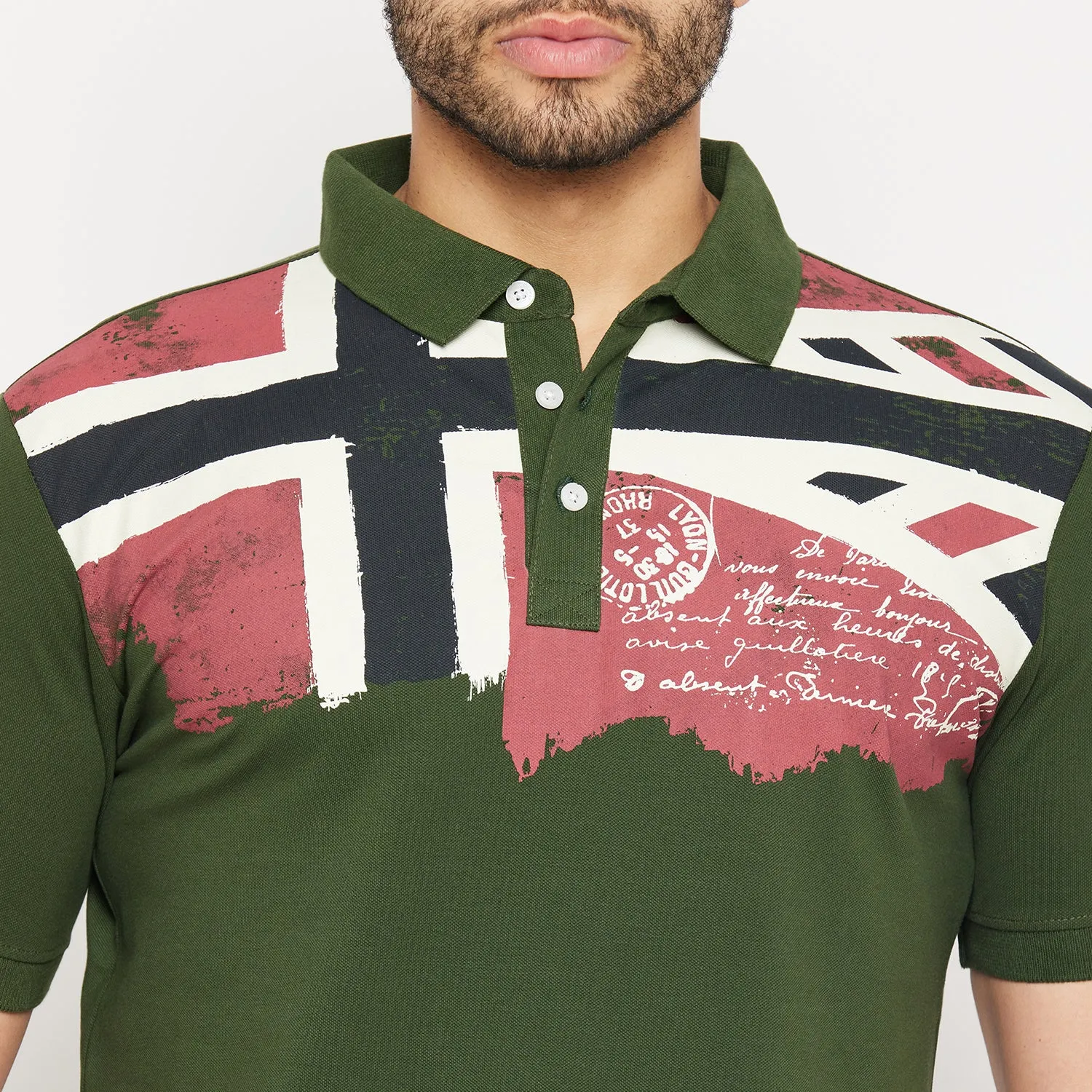 Duke Stardust Men Half Sleeve Polo Neck Cotton T-shirt (3920)