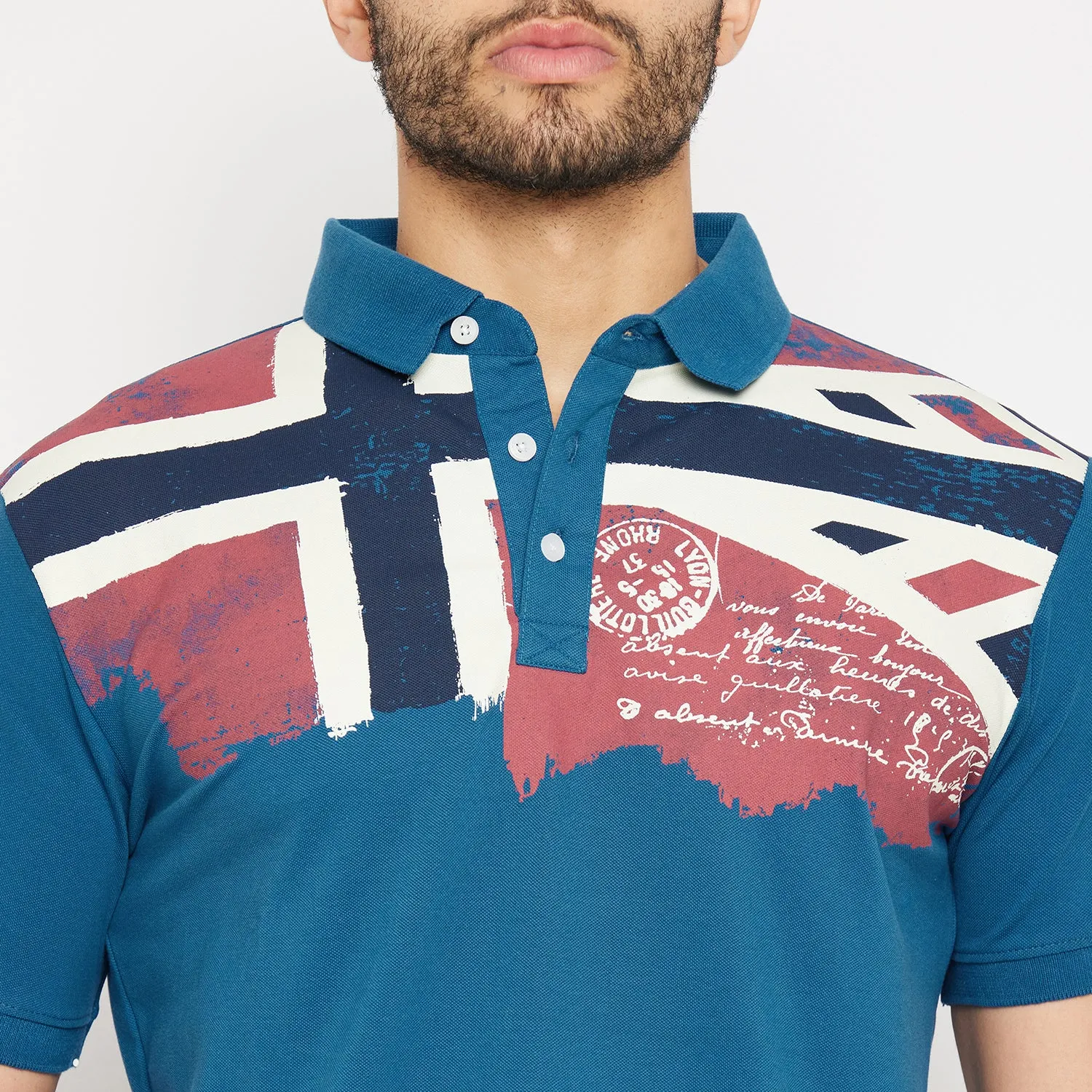 Duke Stardust Men Half Sleeve Polo Neck Cotton T-shirt (3920)