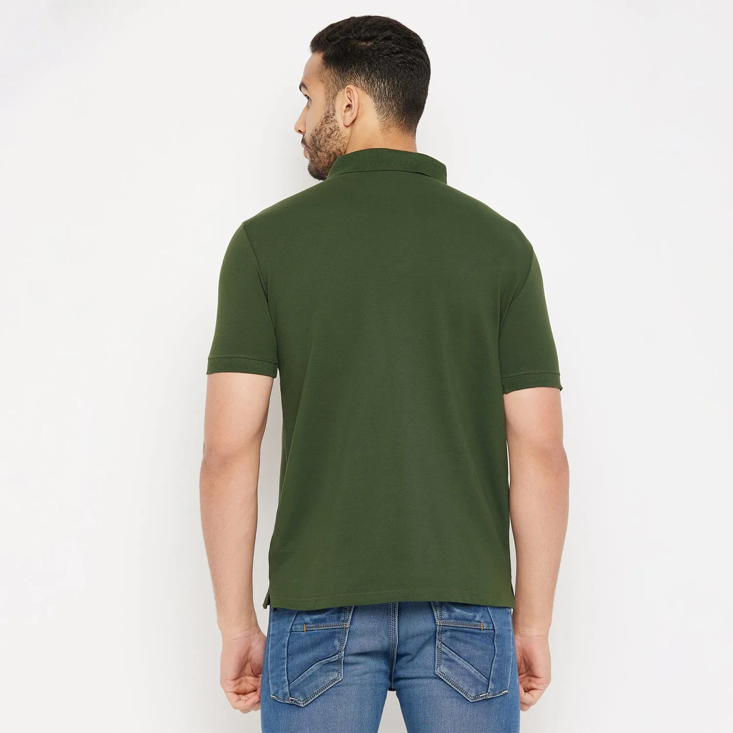 Duke Stardust Men Half Sleeve Polo Neck Cotton T-shirt (3920)