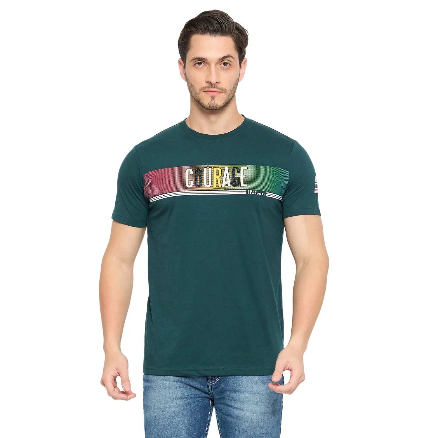 Duke Strardust Men Half Sleeve Cotton T-shirt (LF7055)