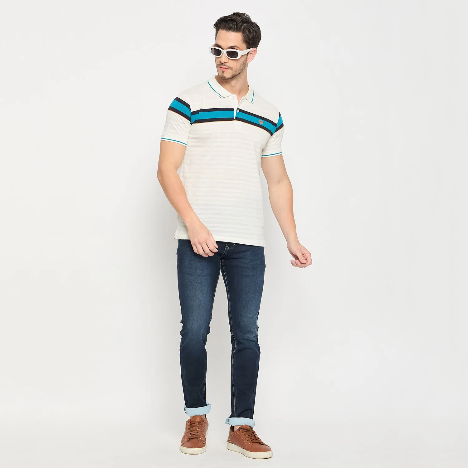 Duke Strardust Men Half Sleeve Cotton T-shirt (LF7064)