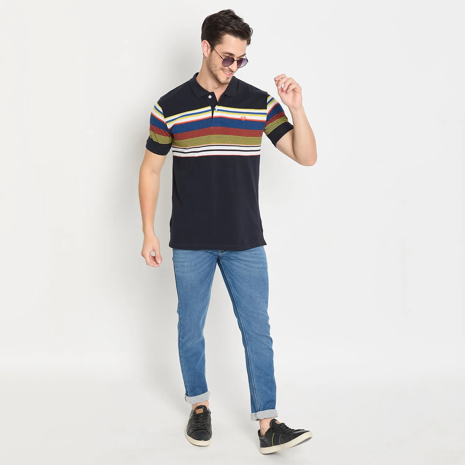 Duke Strardust Men Half Sleeve Cotton T-shirt (LF7067)