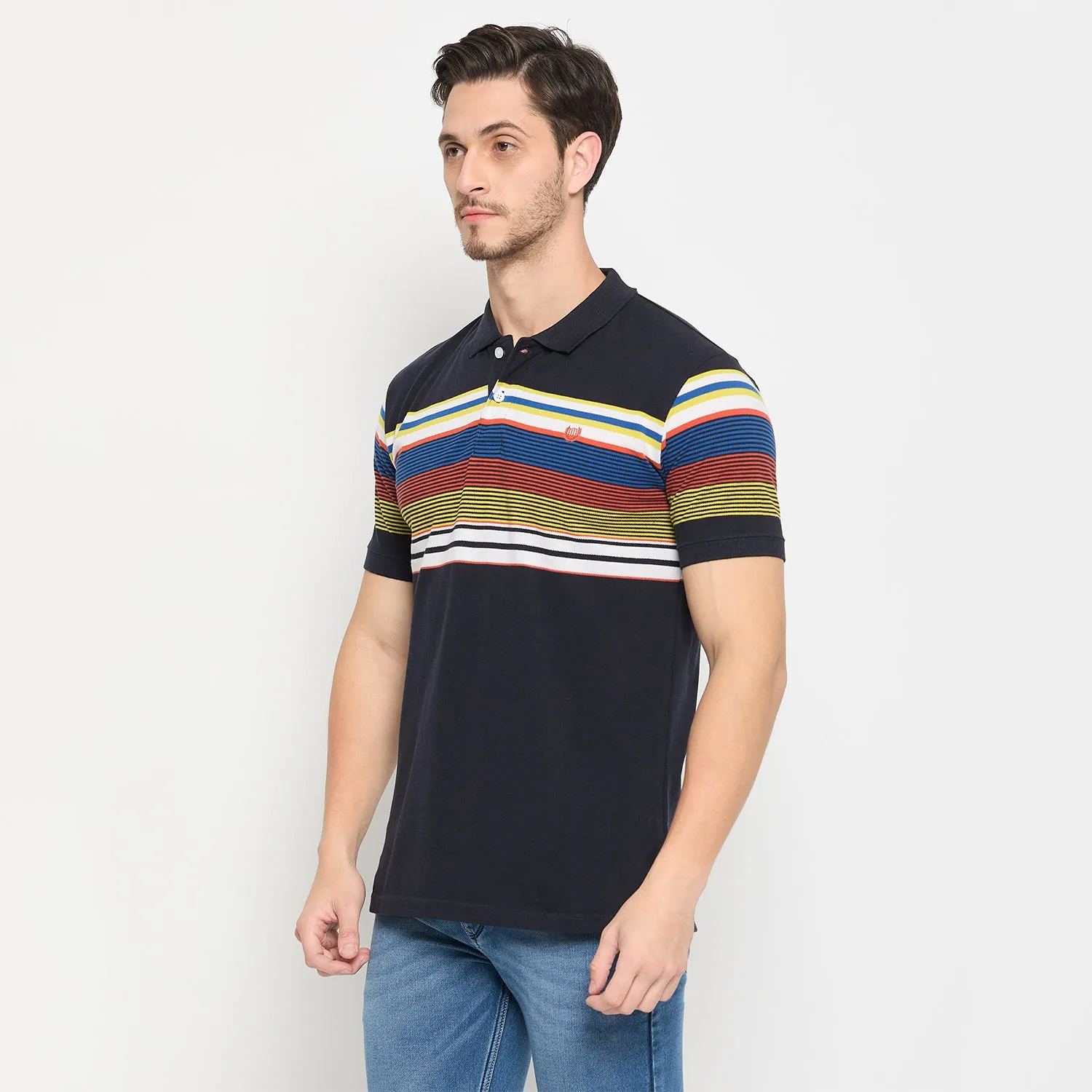 Duke Strardust Men Half Sleeve Cotton T-shirt (LF7067)