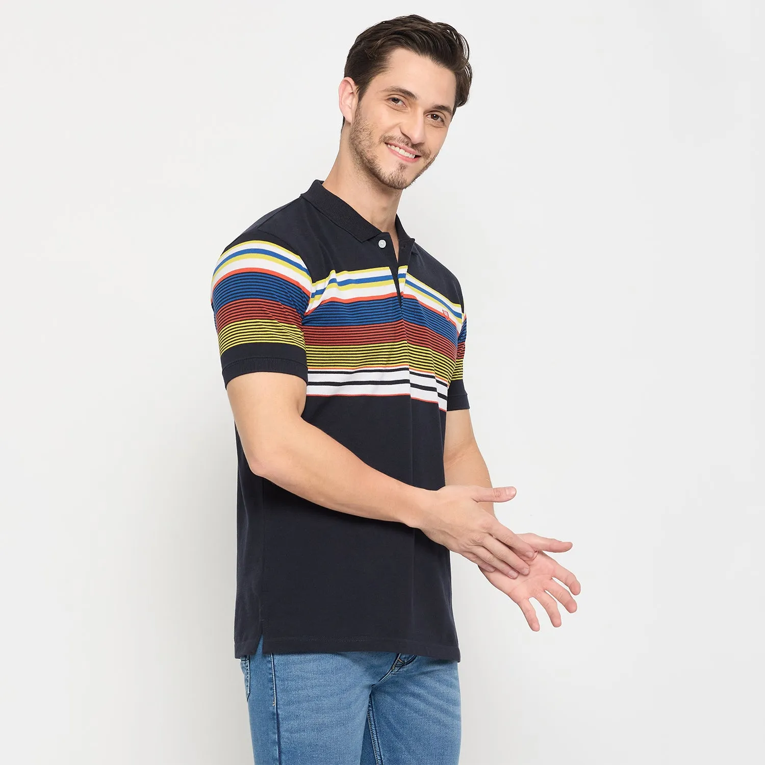 Duke Strardust Men Half Sleeve Cotton T-shirt (LF7067)