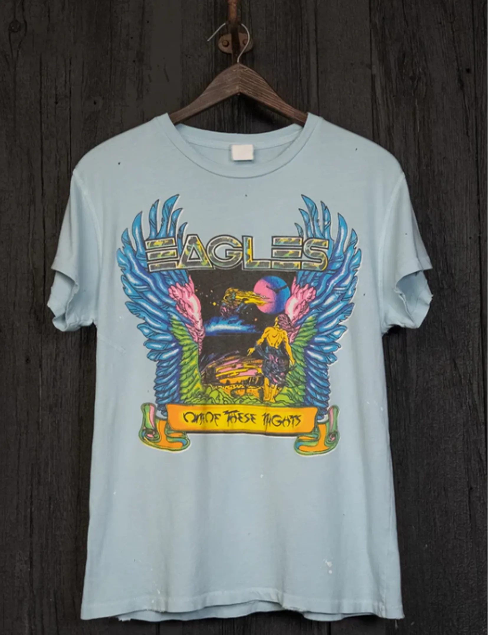 Eagles One of These Nights Tee, Blue Haze