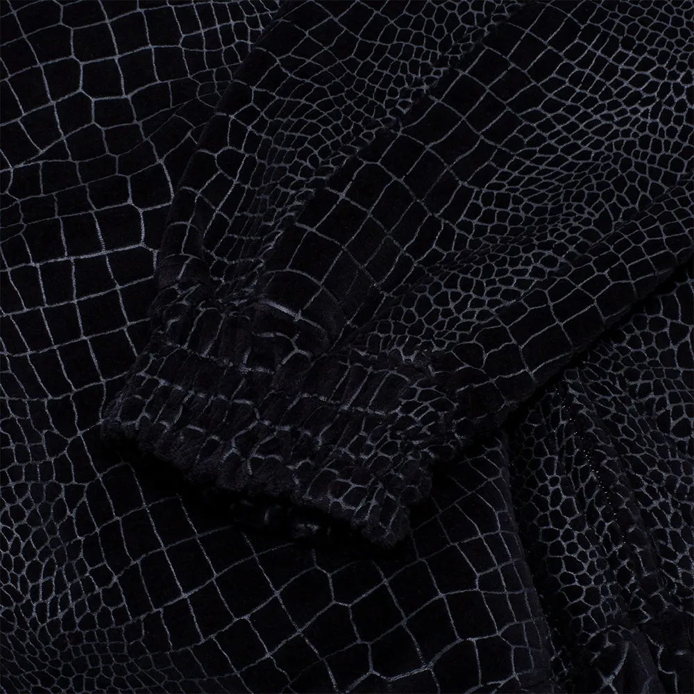 FUCKING AWESOME VELOUR CROC TRACK JACKET // BLACK