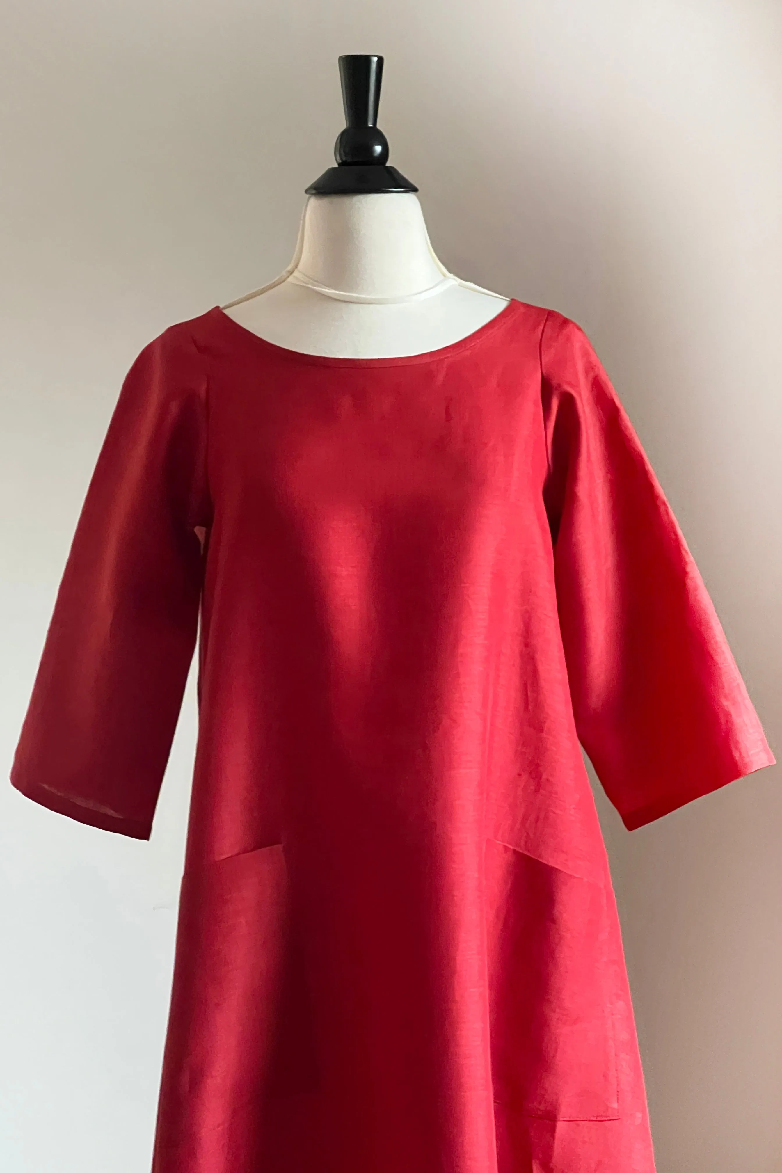 Garden Party Dress - ORGANIC Brick Linen