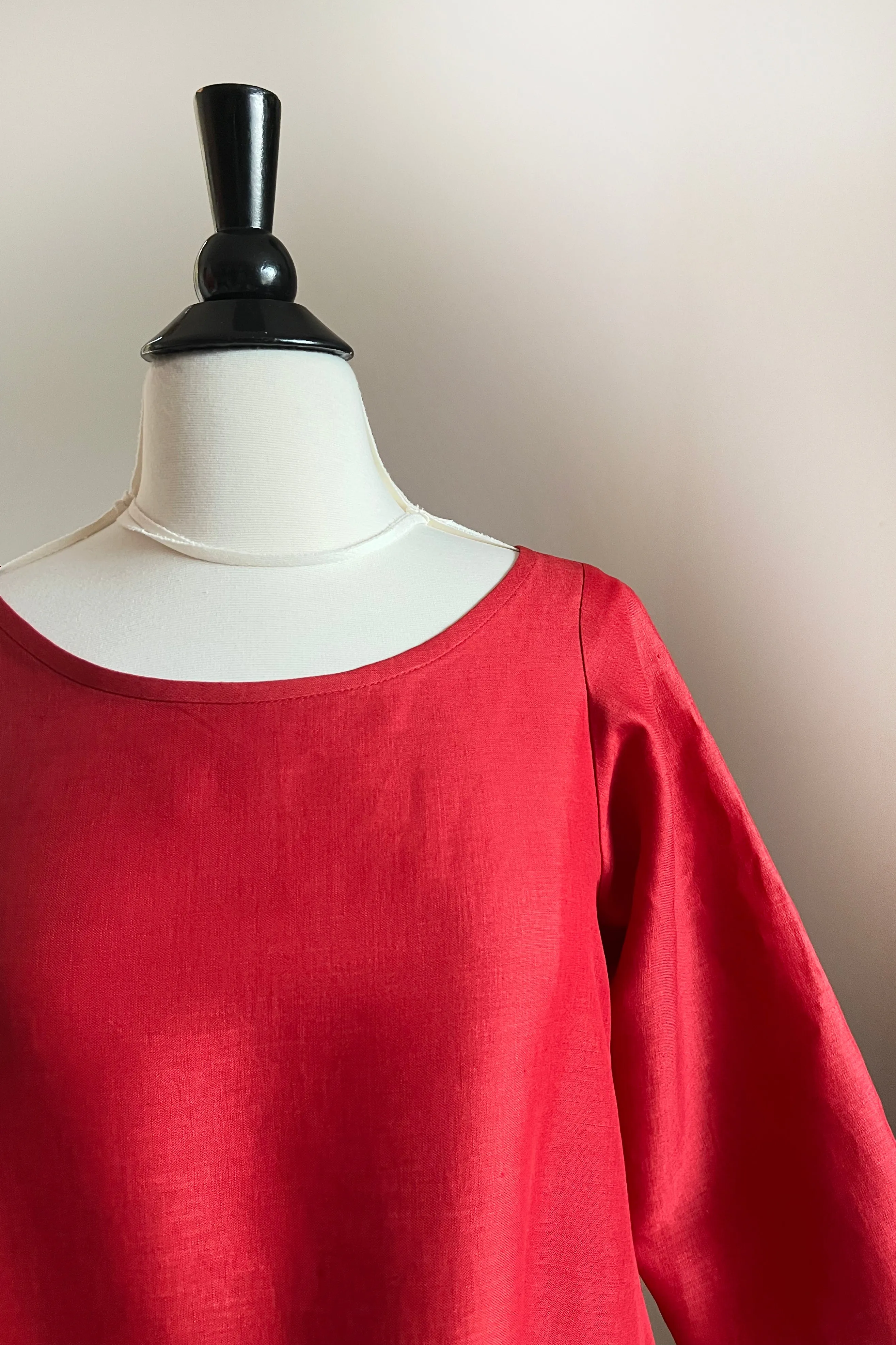 Garden Party Dress - ORGANIC Brick Linen