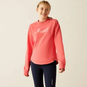 Girl's Ariat Benicia Coral Sweatshirt