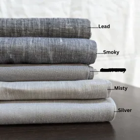 Gray: Pure Linen Fabric, Used for Shirts, Dresses, Tops, Bedding