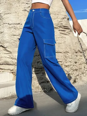 High Waist Cargo Pants