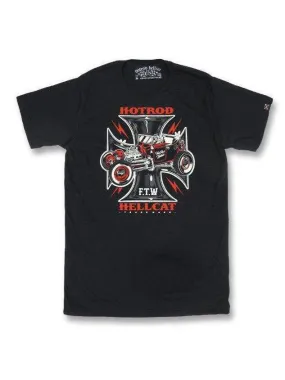 HOTROD HELLCAT MENS TSHIRT FTW IRON CROSS
