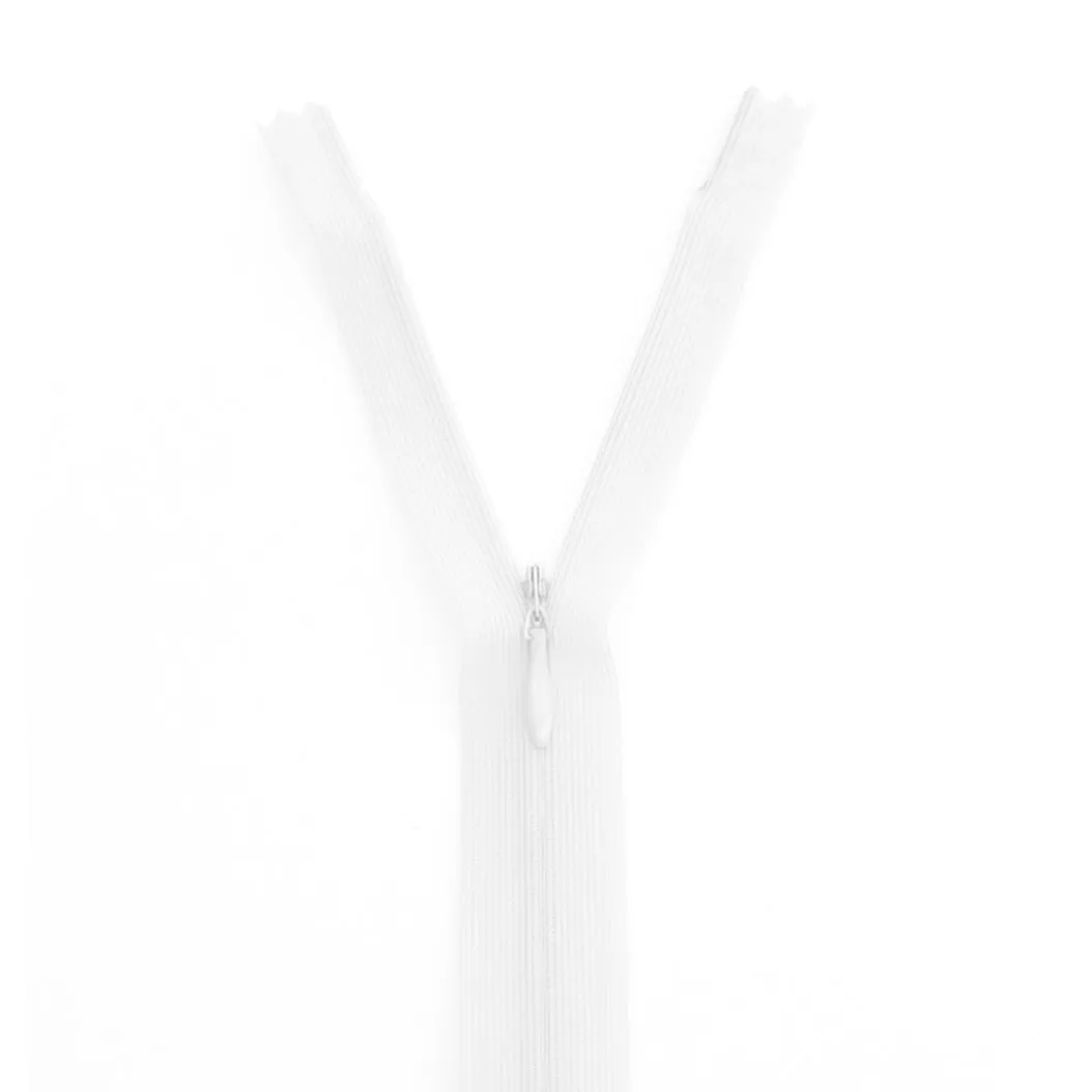 Invisible Zipper - White