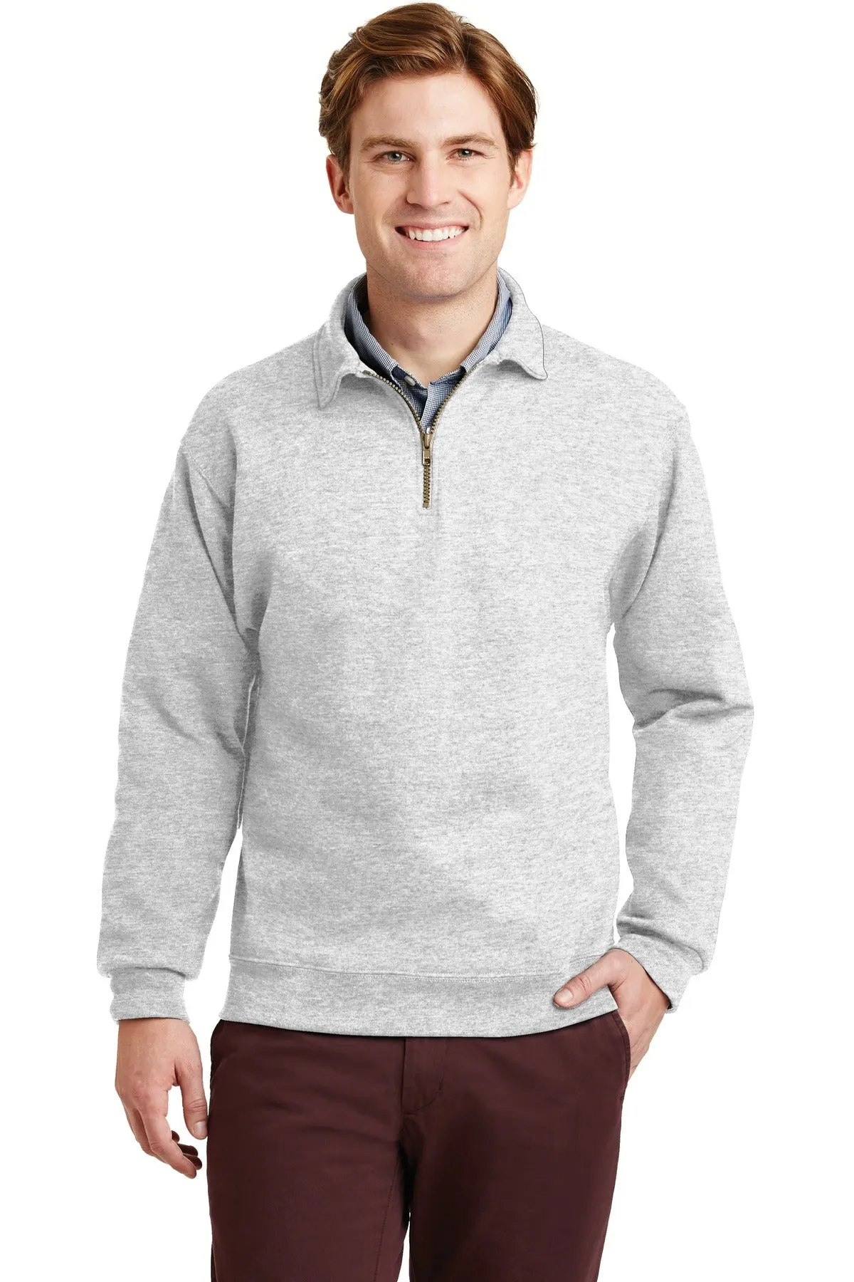 JERZEES SUPER SWEATS NuBlend - 14-Zip Sweatshirt with Cadet Collar  4528M