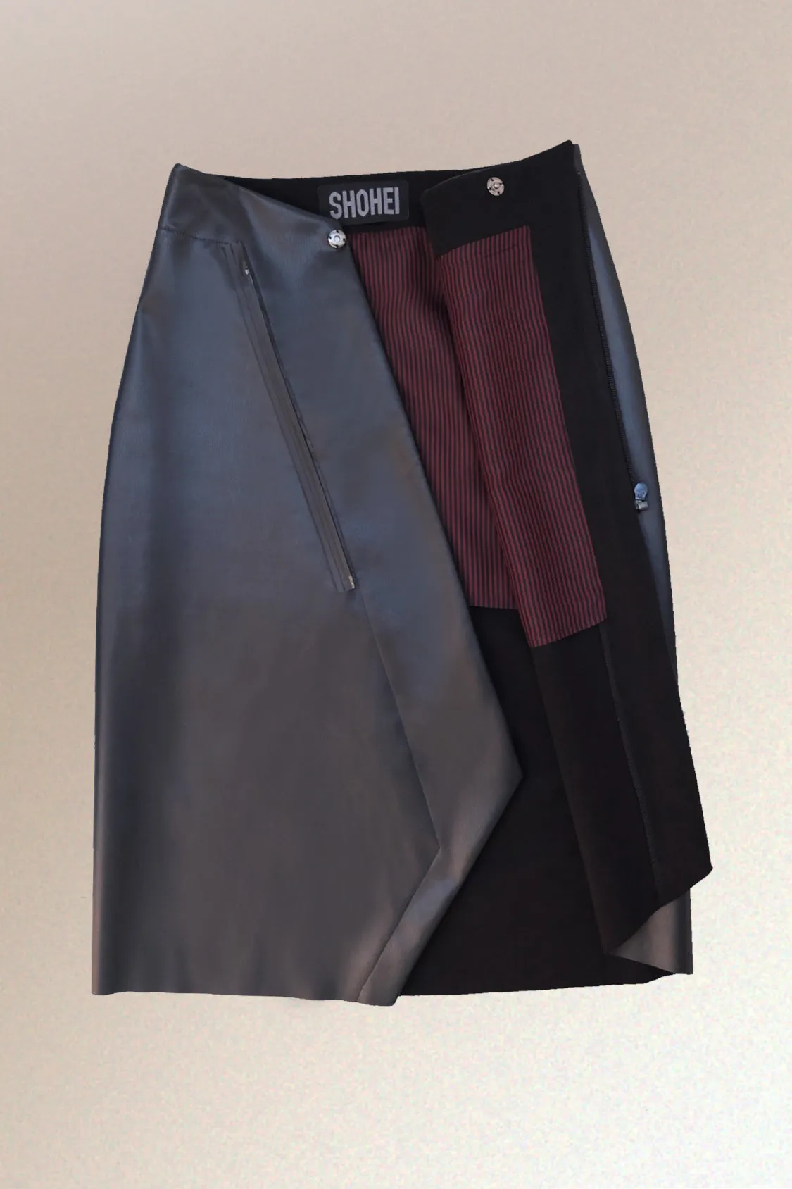 KAI SKIRT / vegan apple leather