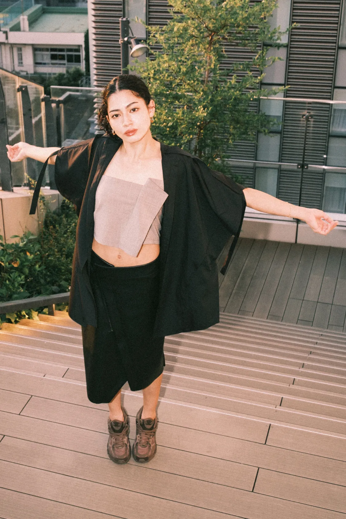 KAI SKIRT / vegan apple leather