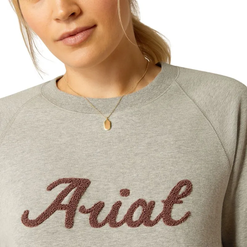 Ladies Benicia Sweatshirt in Heather Grey