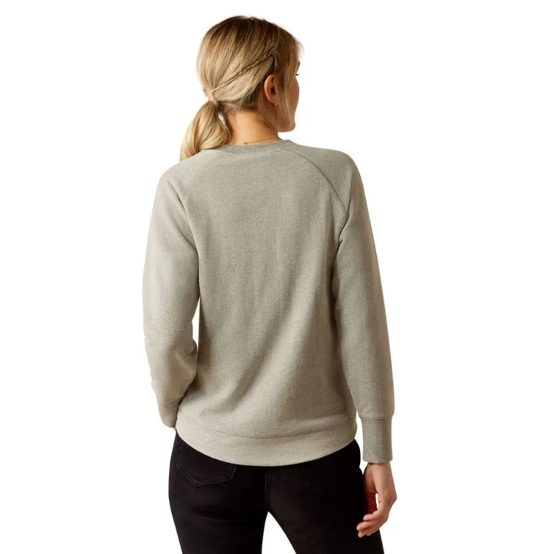 Ladies Benicia Sweatshirt in Heather Grey
