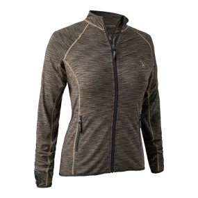 Lady Insulated Fleece In Brown Melange