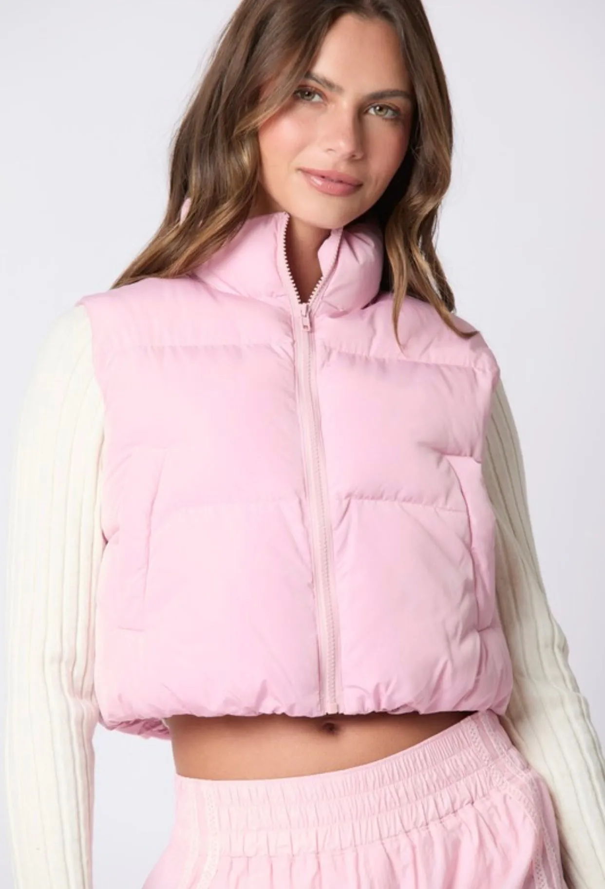 Love Me So Bow Puffer Vest