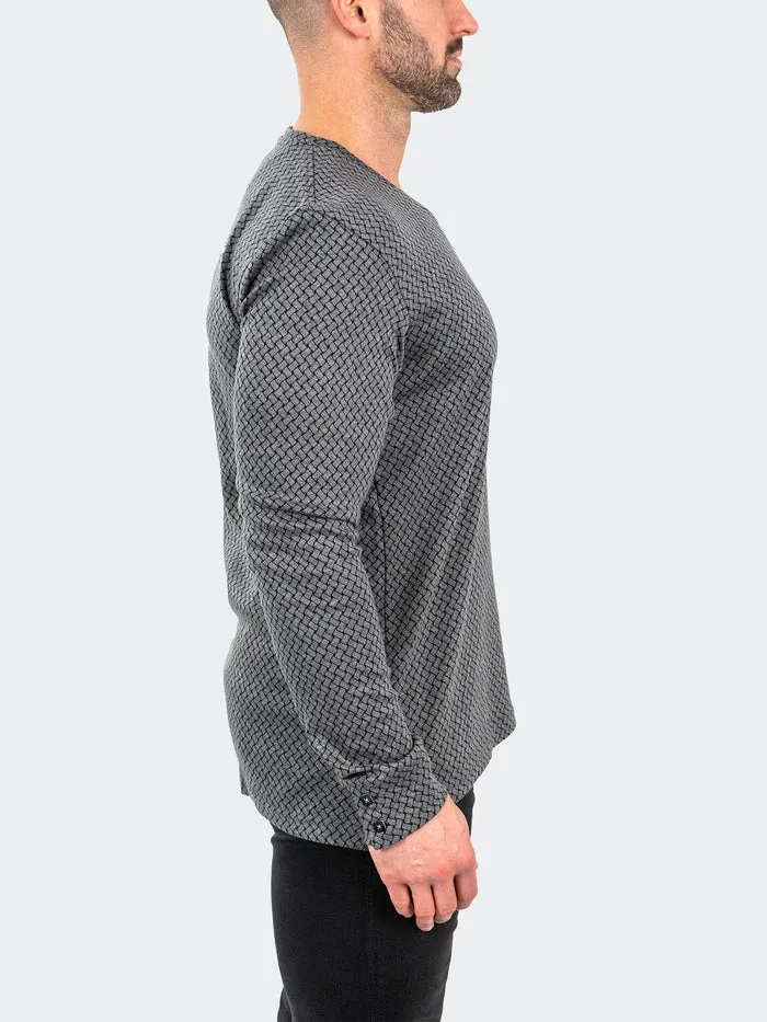 Maceoo Stretch Tshirts | V-Neck EdisonWeaves Grey