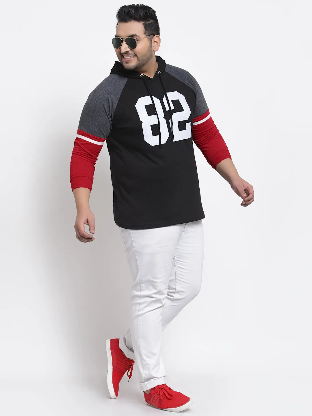 Men Multicolored Plus Size Printed Sweatshirt